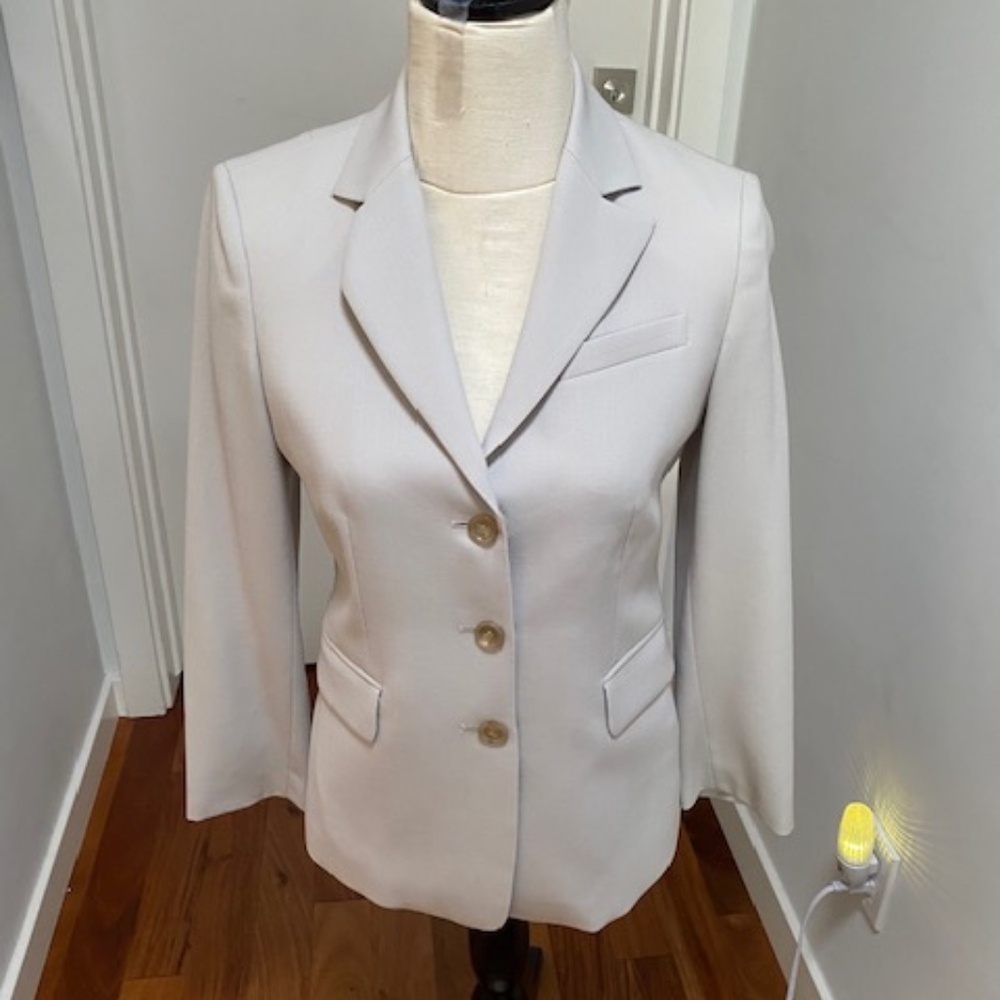 REDUCED! J. Crew Pearl Grey Blazer - Like New! size 4